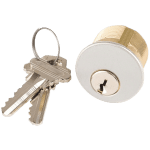1-1/8" Inch Mortise Cylinder 26D SC1 Satin Chrome Finish