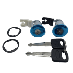 1986-1995 Ford Mercury Mazda H54 10 Cut Driver And Passengers Door Lock Cylinder Coded Chrome (K&S)