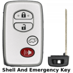 2005-2014 Toyota 4 Button Proximity Smart Key Shell For Fcc HYQ14AAB  HYQ14ACX