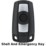 2006-2011 BMW 3 Series 5 Series 3 Button Smart Key Shell For FccKR55WK49127 KR55WK49123 (K&S)