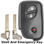 2006-2012 Lexus 3 Button Remote Smart Key Shell For Fcc HYQ14AAB HYQ14ACX (K&S)