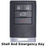 2008-2013 Cadillac CTS DTS 4Button Smart Key Shell For Fcc OUC6000066 (K&S)