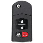 2009-2010 Mazda 4-Button Car Key Fob Keyless Entry Remote FCC 5WK43451E Part number KPU41788 4238A-41525 (AFTERMARKET)