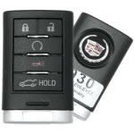 2013-2014 Cadillac 5-Button Smart Key Fob FCC NBG009768T Part number 22856930 (OEM)