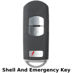 2014-2020 Mazda Scion Toyota 3 Button Proximity Smart Key Shell For Fcc WAZSKE13D01 (K&S)