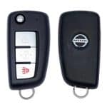2014-2020 Nissan Rogue 3 Button Remote Flip Key Fcc CWTWB1G767 Pn H0561-4BA1A (Oem)