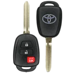 2015-2017 Toyota Prius C 3 Button Remote Head Key Fcc HYQ12BEL H Chip Pn 89070-42820 (OEM)