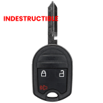 2015-2019 Ford 3 Button INDESTRUCTIBLE Remote Head Key Shell (K&S)