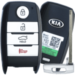 2017-2018 Kia Forte 4 Button Smart Key Fcc CQOFN00100 Pn 95440-A7600