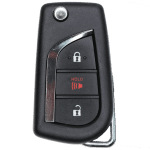 2006-2013 Toyota Scion / 3-Button Remote Flip Key / HYQ12BBY (Chip 4D67) (AFTERMARKET)