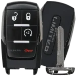 2019-2021 Dodge Ram Limited 4-Button Smart Key Fob FCC GQ4-76T GQ476T Part number 68376346AB (OEM)