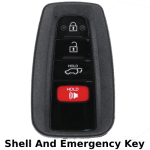 2019-2021 Toyota RAV4  4 Button Smart Key Shell (K&S)