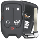 2021-2022 Chevrolet Silverado 5 Button Smart Key Fcc HYQ1ES Pn 13522854 (OEM Refurb)