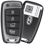 2021 Hyundai Elantra 4 Button Flip Key Fcc NYOMBEC4TX2004 Pn 95430-AA000