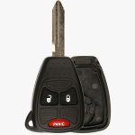 3 BUTTON REMOTE HEAD KEY SHELL FOR CHRYSLER JEEP DODGE OHT692427AA