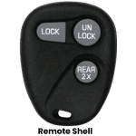 3 Button GM Keyless Entry Remote SHELL For LHJ011 (K&S)