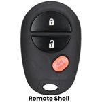 3 Button Toyota Keyless Entry Remote Shell For GQ43VT20T Pn 89742-AE010 (K&S)