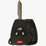 4 BUTTON REMOTE HEAD KEY SHELL FOR CHRYSLER JEEP DODGE OHT692427AA