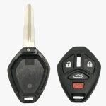 4 BUTTON SHELL FOR MITSUBISHI REMOTE HEAD KEYS MIT3 WITH SHOULDER STOPS