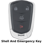4 Button Cadillac Proximity Smart Key SHELL For Fcc HYQ2AB