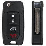 4 Button Remote Flip Key For Chrysler Dodge Jeep Fcc OHT692427AA