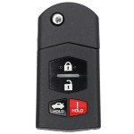 4 Button Remote Flip Key For Mazda Fcc BGBX1T478SKE125-01 Pn GP7A-67-5RY