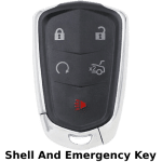 5 Button Cadillac Proximity Smart Key SHELL For Fcc HYQ2AB HYQ2EB