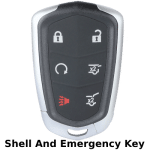 6 Button Cadillac Proximity Smart Key Shell For Fcc HYQ2AB HYQ2EB