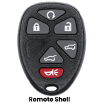 6 Button GM Keyless Entry Remote SHELL for OUC60270 And KOBGT04A (K&S)