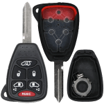 6 Button Remote Head Key Shell For Chrysler Dodge