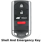 Acura 4 Button Smart Key SHELL For Fcc KR5434760 (K&S)