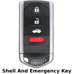 Acura 4 Button Smart Key SHELL For Fcc M3N5WY8145 (K&S)