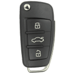 Audi 3 Button Remote Flip Key Fcc IYZ 3314 Chip 8E