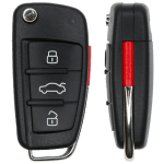 2006-2010 Audi / 4-Button Remote Flip Key / NBG009272T / 315 MHz (AFTERMARKET)