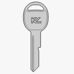 B51 GM AUTO METAL KEY BLANK