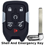 Chevrolet 6 Button Smart Key Shell for HYQ1AA HYQ1EA (K&S)
