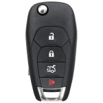 Chevrolet Cruze 4 Button Flip Key Fcc LXP-T003  Pn 13588756 (K&S)