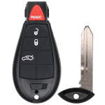 Chrysler Dodge Jeep VW 4 Button Fobik Key SHELL For Fcc M3N5WY783X IYZ-C01C