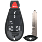 Chrysler Dodge Jeep VW 6 Button Fobik Key SHELL For Fcc M3N5WY783X IYZ-C01C
