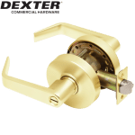 DEXTER Grade 2 Privacy Cylindrical Lock Bright Brass Finish