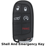 Dodge Jeep 5 Button Proximity Remote Smart Key Shell Fcc M3N-40821302 (K&S)