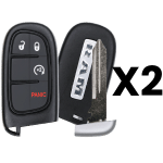 2013-2018 Dodge Ram 4-Button Smart Key Fob FCC GQ4-54T Part number 56046956AJ Pack Of 2 (OEM)