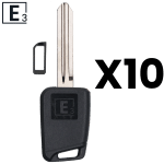 E3 Solid Key Shell - Mechanical HY15 HY-13D Hyundai Kia Mechanical Key Pack Of 10