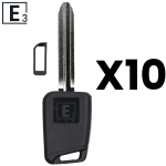 E3 Solid Key Shell – Mechanical Toyota TR47 X217 Mechanical Key TOYO-15E Pack Of 10