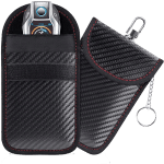 Faraday Pouch for Car Keys, Faraday Bag, Car RFID Signal Blocking Holder, Key Fob Protector, Key fob cage Block Signal Anti-Theft Fob Case 5.25X3.25 Inch (K&S)