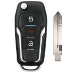 Ford Lincoln Mercury 3 Button Remote Flip Key Fcc CWTWB1U331 Chip 4D63 80 Bit (K&S)