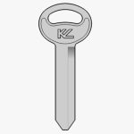 H50 FORD AUTO METAL KEY BLANK