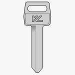 H51 FORD GLASS PLY HUMMER AUTO METAL KEY BLANK