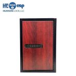 HPC - Single-Tag Kekab with Digital Lock - 40 Key Capacity - Black with Red Wood Finish - Image 2