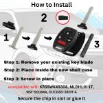 Honda Remote Shell Kit - 4 Buttons - NO CUTTING - Image 2